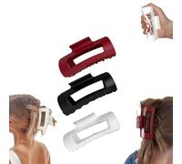 Cloud Clip,4.2in Medium Soft Hair Claw Clips,Flexible and Unsnappable Claw Clips,Soft Flexible Hairs Clip,Strong Hold Non-slip for Thin and Thick Curly Hair (3Pcs-C)