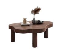Cloud Coffee Tables for Living Room Solid Wood Structure Round Edge Irregular Funky Tea Table 5cm Desktop Center Table for Home Office Small Space