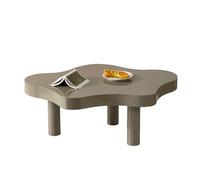 Cloud Coffee Tables for Living Room with Cylindrical Legs Rounded Edges Thickened Desktop Cartoon Funky Coffee Table for Home Bedroom Office Easy Assembly(Gray,Small)