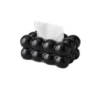 Cloud Design Tissue Box Living Room Coffee Table Towel Dispenser Desktop Paper Storage Holder Kitchen Decor Car Organizer(Black)