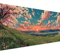 Cloud Diamond Painting Landscape Diamond Art Kits Adults Beginners DIY 5D Round Drill Round Gem Crystal Art Rhinestone Embroidery Paintings Crafts Picture Kits for Home Wall Decor 50x100cm x0-j7