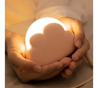 Cloud Dimmable Baby Night Light with 2 Modes and 2 Brightness, Portable Rechargeable Light for Breastfeeding and Sleeping, Gifts for Kids Bedroom Decor (PINK)