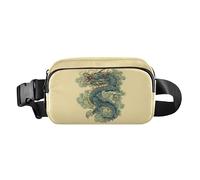 Cloud Dragon Green Fanny Pack for Women Men Crossbody Belt Bag Fashion Waist Packs Purse with Adjustable Strap Hip Bag for Workout Travel Outdoors