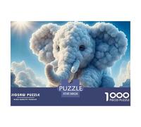 Cloud Elephant Fantasy Firm Interlocking Design Great Gift Choice for Puzzle Lovers, Friends And Family on Any Occasion 38x26cm/1000pcs