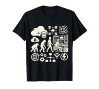 Cloud Engineer Evolution Cloud Computing Devops Design T-Shirt