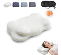 Cloud-Feel Sleep Pillow - Ergonomic Memory Foam Pillow with Adjustable Cervical Support; Designed for Side, Back, and Stomach Sleepers.