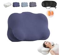 Cloud-Feel Sleep Pillow - Ergonomic Memory Foam Pillow with Adjustable Cervical Support; Designed for Side, Back, and Stomach Sleepers.