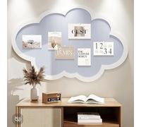 Cloud Felt Pin Board Self Adhesive Corkboard Alternative,Home Office Vision Bulletin Board DIY Wall Display Panel for Photos Memos Messages (Blue,40x60cm)