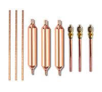 Cloud Fire Refrigerator Filter Dryer with Access/Service Valve 、 Phosphor Copper Welding Rod, 9 Tool Kit Hvac 1/4”for Refrigeration Air Conditioner Repair