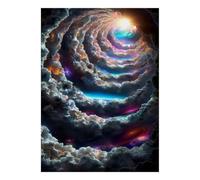 Cloud Galaxy Light Jigsaw Puzzle, 1000 Pcs For Adults | 70x50cm Puzzle Fans, Birthday Gift, Cardboard, Mood Calming, Tight Puzzle Fit