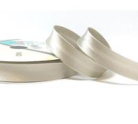 Cloud Grey Byetsa Satin Fold 18mm Bias Binding on a 25m Roll