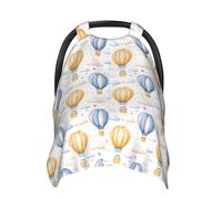 Cloud Hot Air Balloon Print Baby Car Seat Covers, Breathable Nursing Cover Breastfeeding Cover, Stroller Covers, Multi-use Infant Carseat Canopy, Baby Boys Girls Newborn Essentials