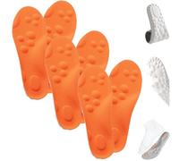Cloud Insoles,Footstr Insoles,Memory Foam Insole for Women Standing All Day,Soft U-Shape Breathable Orthotic with Arch Support Shock Absorption Shoe Inserts for Men Women (3pc-Orange,45-46)