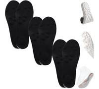 Cloud Insoles,Footstr Insoles,Memory Foam Insole for Women Standing All Day,Soft U-Shape Breathable Orthotic with Arch Support Shock Absorption Shoe Inserts for Men Women (3pc-Black,43-44)