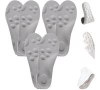 Cloud Insoles,Footstr Insoles,Memory Foam Insole for Women Standing All Day,Soft U-Shape Breathable Orthotic with Arch Support Shock Absorption Shoe Inserts for Men Women (3pc-Grey,41-42)