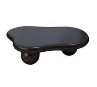 Cloud Irregular Coffee Table, Modern Center Table for Living Room, Easy Assembly MDF Farmhouse Style