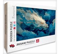 Cloud Jigsaw Puzzles for Adults 2000 Piece, Wooden Jigsaw Puzzles Dragon 39x28in, for Adults or Families, Pieces Parts Fit Together Tightly, Decompression and Wall Decor, for Teenagers Aged 14, 1-4672