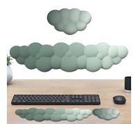 Cloud Keyboard Wrist Rest - Comfortable Memory Foam Pad | Gradient Non-Slip Cushion for Office Desk Writing Equipment, Soft Ergonomic Support,