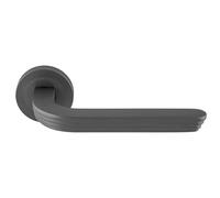 Cloud Lever on Rose Contemporary Interior Door Handle Set with Smooth Curved Lever Design for Residential and Commercial Use (Anthracite)