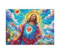 Cloud Madonna Assumption 500 Piece Count Premium Jigsaw Puzzle Figure Sacred Light For Adults Teens 14+ Concentration Training Indoor Game Family Game Night Sturdy Paperboard 500 PCS