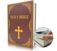 Cloud Maison Genuine Paper Transfer Book Safe: Secret Hidden Compartment, Combination Lock Included - Safely Conceal and Protect Your Valuables Inside an Authentic Paper Book, 8.7"×6"×1.8" Bible