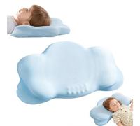 Cloud Memory Foam Neck Pillow - Ergonomic Cervical Support- Breathable Cover Adjustable Orthopedic Pillow for Side, Back & Stomach Sleepers - Travel & Home Bed Pillows (blue 9cm)