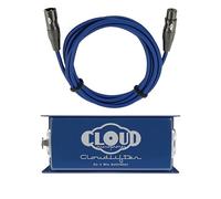 Cloud Microphones - Cloudlifter CL-1 Mic Activator Bundle with Get Lifted Studio Cable Blue w/Gold XLR (2 items) (10ft)