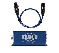 Cloud Microphones - Cloudlifter CL-1 with Get Lifted XLR Cable - 1.5ft | USA-Made Mic Activator, +25dB Ultra-Clean Gain, Gold REAN Connectors, Spiral Shielding, Ready to Record
