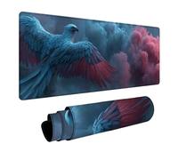 Cloud Mouse Mat 40x20in, Gaming Mouse Pad Eagle, Desk Mat with Non-Slip Rubber Base, Gaming Accessories, Mousepad with Stitched Edge, Office Accessories Keyboard Mousepad, for Office Laptop I-8044