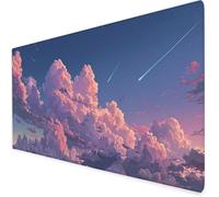 cloud Mouse Mat XXL, 900x500x3mm Gaming Mouse Pad Large meteor, Office Accessories Desk Mat, Waterproof Non Slip Rubber Base-Smooth Cloth Surface Mousepad, Apply To Office Home Or Gifts For Men A919
