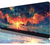 Cloud Mouse Pad,1000x500x3mm Mouse Mat Dream Desk Mat Large, Soft Smooth Surface with Anti-Slip Rubber Base Mousepad Waterproof, Durable, Extended Length Desk Pad for Christmas Decorations N1-868