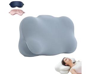 Cloud Neck Pillow - Ergonomic Memory Foam Pillow with Adjustable Cervical Support, Designed for Side, Back, and Stomach Sleepers.