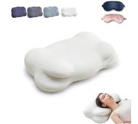 Cloud Neck Pillow - Ergonomic Memory Foam Pillow with Adjustable Support and Breathable Cover; Designed for Side, Back, and Stomach Sleepers.
