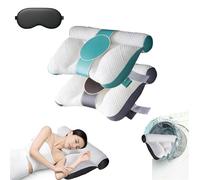 Cloud Nest down Pillow, Sleep Enhancing Cervical Support Comfort Goose down Pillow - For All Sleeping Positions, Auricz Pillowfor Neck Pain Relief,Breathable and Not Stuffy,Improve Sleep (2Pcs)