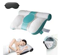 Cloud Nest down Pillow, Sleep Enhancing Cervical Support Comfort Goose down Pillow - For All Sleeping Positions, Auricz Pillowfor Neck Pain Relief,Breathable and Not Stuffy,Improve Sleep (Green)