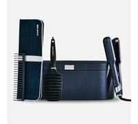 Cloud Nine Contouring Wide Iron Wide Plate Hair Straightener & Curler, Blue | 2-in-1 Styler, Curved Ceramic Plates, Revive Mode, 11 Heat Settings, Curls, Waves, Flicks, Frizz Control, Thick or Long Hair