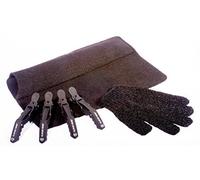 Cloud Nine Croc Clips, Black Mateque Heatproof Travel mat & Heat Protective glove For use with Cloud 9 & GHD by Mateque & Cloud 9