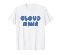 Cloud Nine - Super Wide Round Bubble Letters Word Art T-Shirt