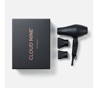 CLOUD NINE The Airshot Hair Dryer | Fast Compact 2000w All Hair Types | Variable Temperature Control Low Mid High | Two Nozzles Included | Anti Static