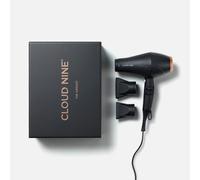 CLOUD NINE The Airshot Hair Dryer Gold Edition | Fast Compact 2000w All Hair Types | Variable Temperature Control Low Mid High | Two Nozzles Included