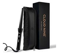 CLOUD NINE The Curling Wand Texture Hair Styling Tool | Variable Temperature Control | Instant Heat Ceramic Barrel | 360° Degree Pivot Cord | Range of Hair Types Shiny Smooth Results