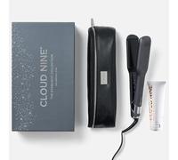 CLOUD NINE The New Wide Iron Hair Straightener Starlight Collection Grey | Variable Temperature Control | Revive Mode Mineral-Infused Plates | Digital Display 360° Swivel Cord | with Magical Remedy