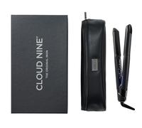 CLOUD NINE The Original Iron Black Hair Straightener Giftset | Variable Temperature Control Quick Heat Touch Technology Sericite Floating Plates