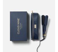 CLOUD NINE The Wide Iron Hair Straightener Blue | Variable Temperature Control | Revive Mode Mineral-Infused Plates | Digital Display 360? Swivel Cord