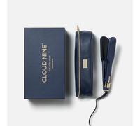CLOUD NINE The Wide Iron Hair Straightener Blue | Variable Temperature Control | Revive Mode Mineral-Infused Plates | Digital Display 360° Swivel Cord | Protective Guard | Strong Shiny Sleek Results