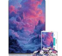 Cloud Oil Painting Puzzles for Adults Teens 1000 Pieces,for Educational Game Challenge Toy for Is Ideal As A Gift for The Whole Family (38x26cm)