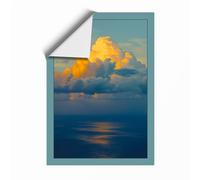 Cloud Over Calm Waters Coastal Unframed Wall Art Print A2 (59.4×42cm), Wall Decor for Living Room, Bedroom, Office & Home, Art Gift