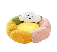 Cloud Petal Cat Bed with Pillow, pillow Can be filled with catnip,45-60 cm, Plush Winter Pet Nest for Cats and Small Dogs beds,colorful,650g/1035g (60cm)