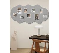 Cloud Pin Board Wall Mounted Cork Boards,Felt Message Panels with Push Pin,Cork Bulletin Board Wall Boards for Walls Thick Photos Memos Office Notes (Grey)