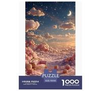 Cloud Puzzles 1000 Piece Challenge Toy Adults And over 12 Years Old Fairy Tale Puzzle Game Educational Challenge Mind Training Home Decoration Gift 70x50cm/1000pcs